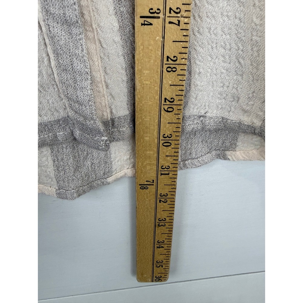 Pilcro Anthropologie Gray Plaid Button Front Oversized Shirt Medium - Picture 9 of 9